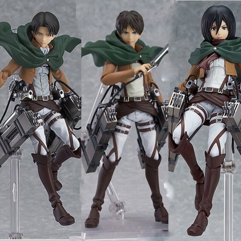 figma 207 attack on titan eren yaeger figma 203 attack on titan mikasa figure attack on titan figma 
