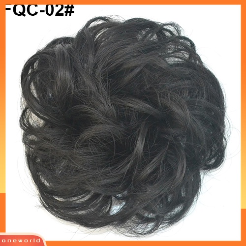 Wig Rambut Ekstensi Model Gelombang Messy Elastis Untuk Wanita