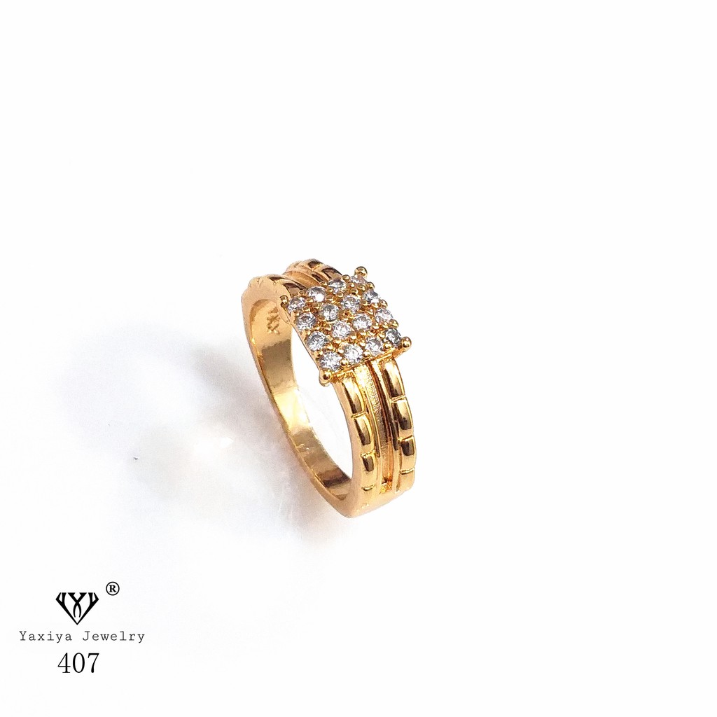 

Cincin Permata Lapis Emas Perhiasan Imitasi Gold Yaxiya Jewelry 407