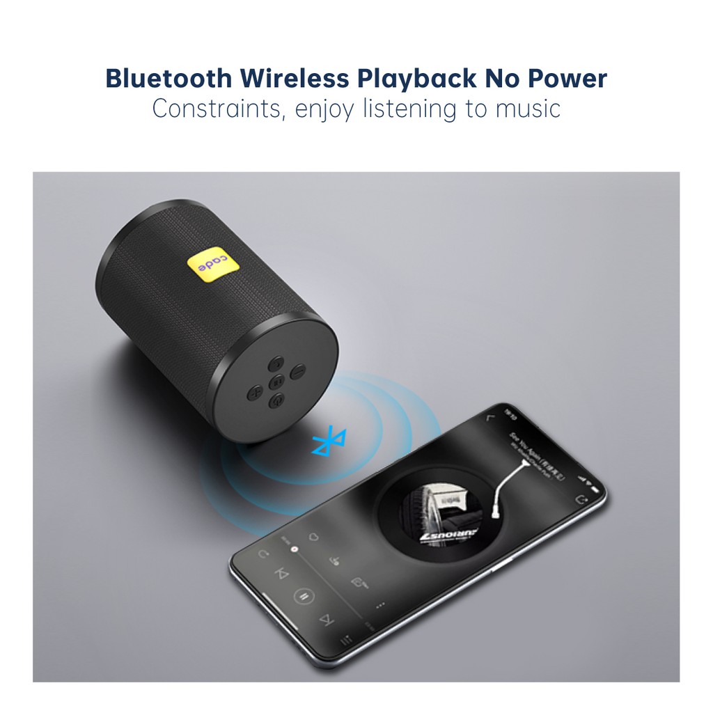CADE Speaker Bluetooth Portable Wireless Super Bass Mini Stereo Original Garansi Resmi CA-SB01-2