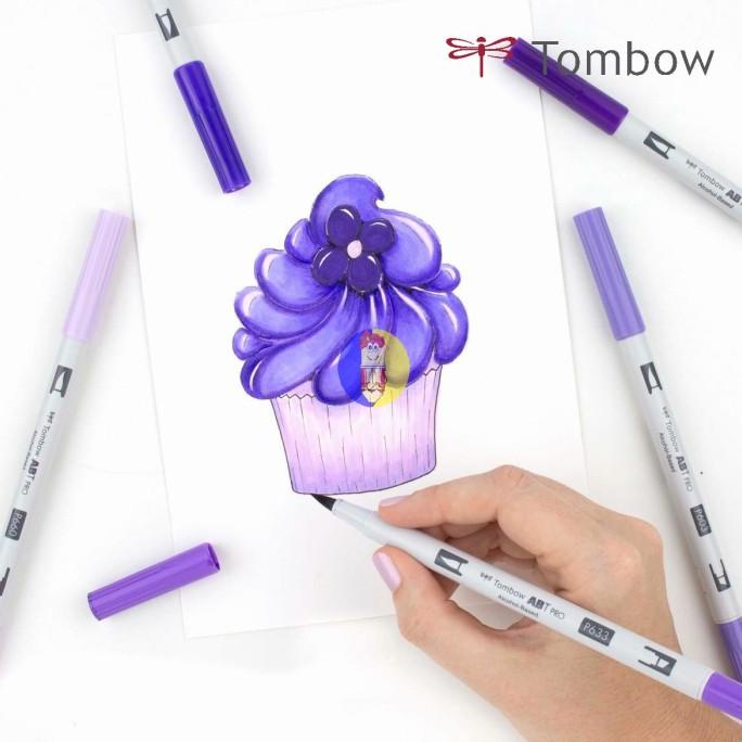 

[[COD]] Tombow ABT PRO Dual Brush Pen Set 5 Colors Alcohol Based Purple Tones TERLENGKAP Kode 46