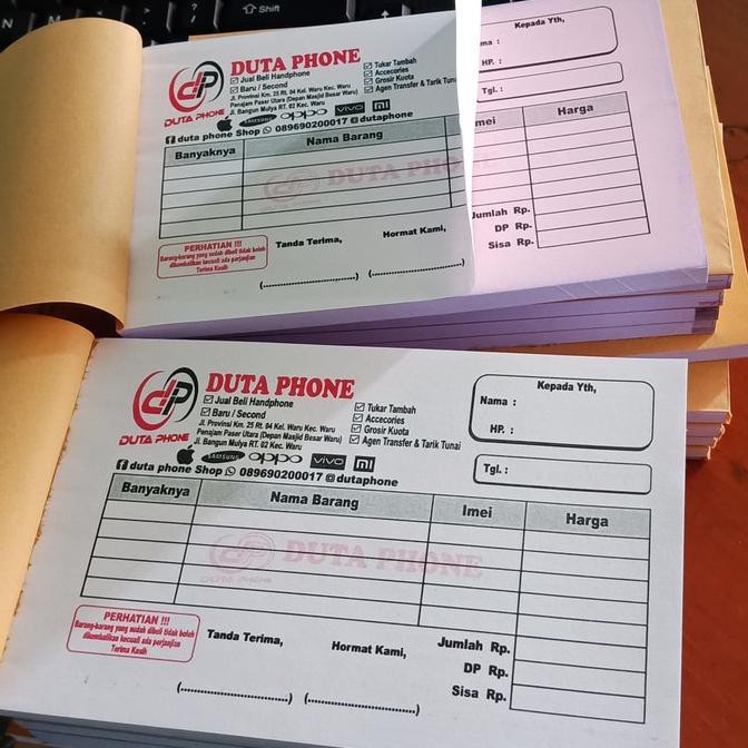 

PROMO NOTA BON KWITANSI FAKTUR 2 WARNA Office & Stationery | Buku Tulis | Agenda & Planner