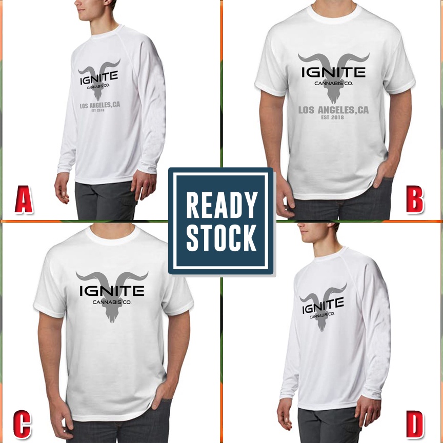 Kaos Ignite Casual Tshirt Bahan Katun