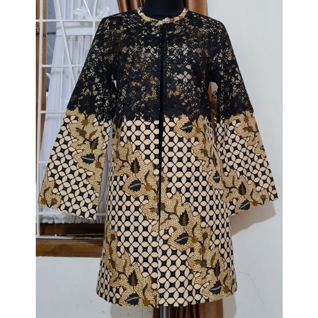 Outer Batik Kombinasi Brokat