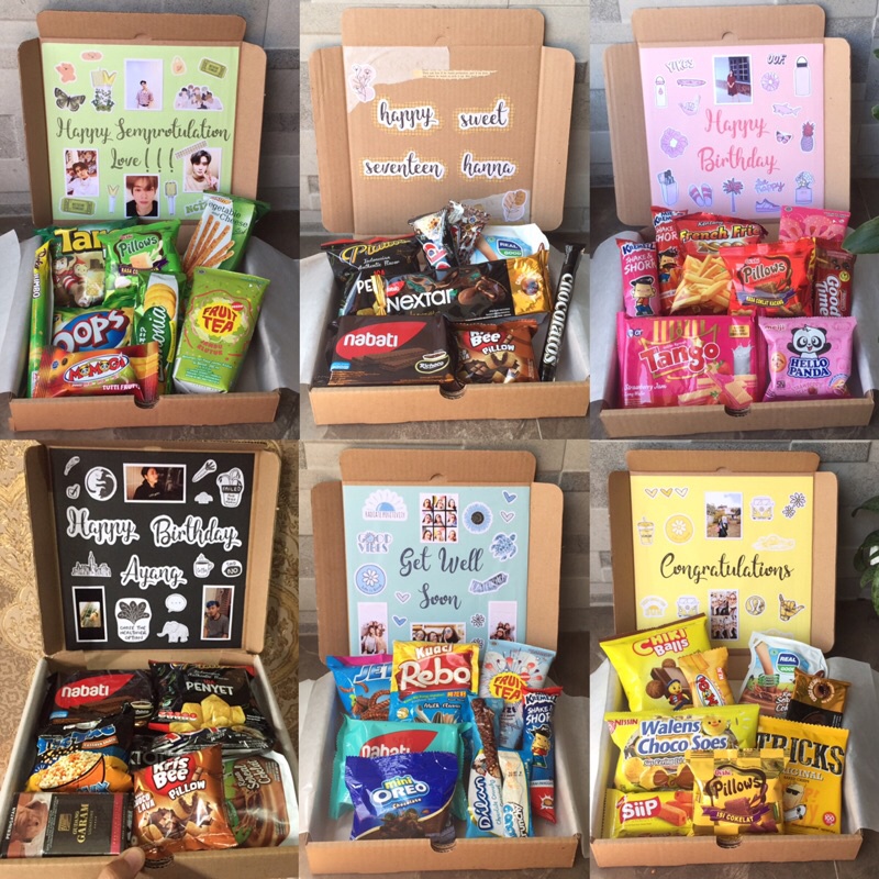 

hampers Snack Box / GIFT BOX / Kado ulang tahun / Hampers Snack / Kado Snack