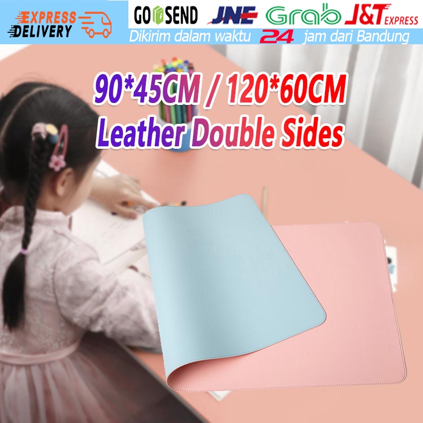 Besar Alas Mouse Kulit Alas Meja Kerja Untuk Meja Laptop Desk Mat Bahan Kulit Mousepad Dua Sisi Mat