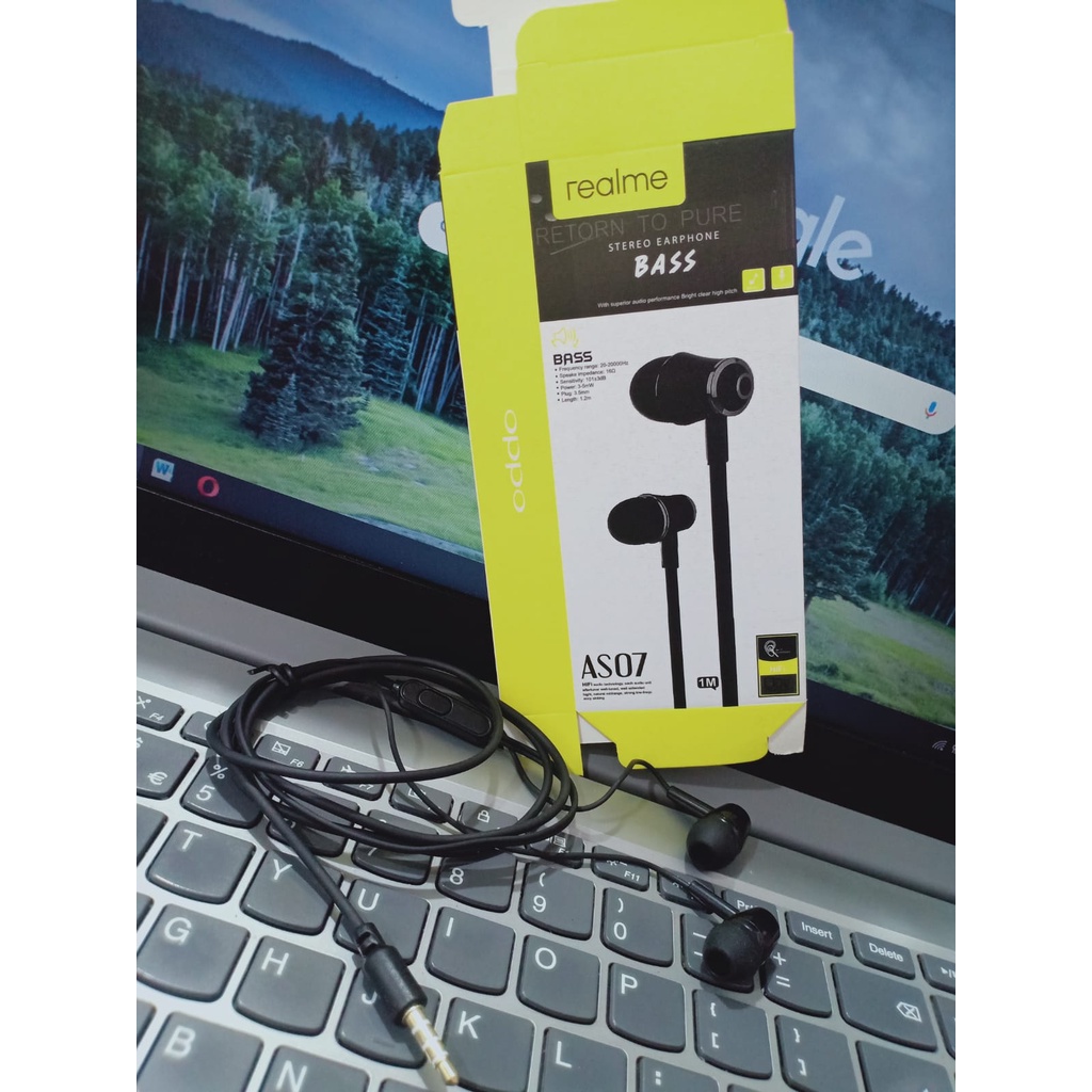 Headset Handsfree REALME As 07 Super Bass