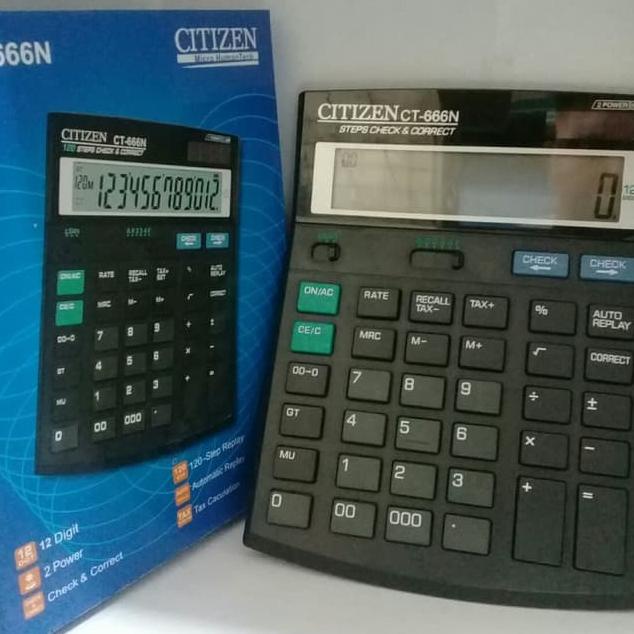 

Terbaru - KALKULATOR CITIZEN CT-666N CALCULATOR CEK ULANG 12 DIGIT JUMBO 000 NOL TIGA CALCULATOR 666 N 원