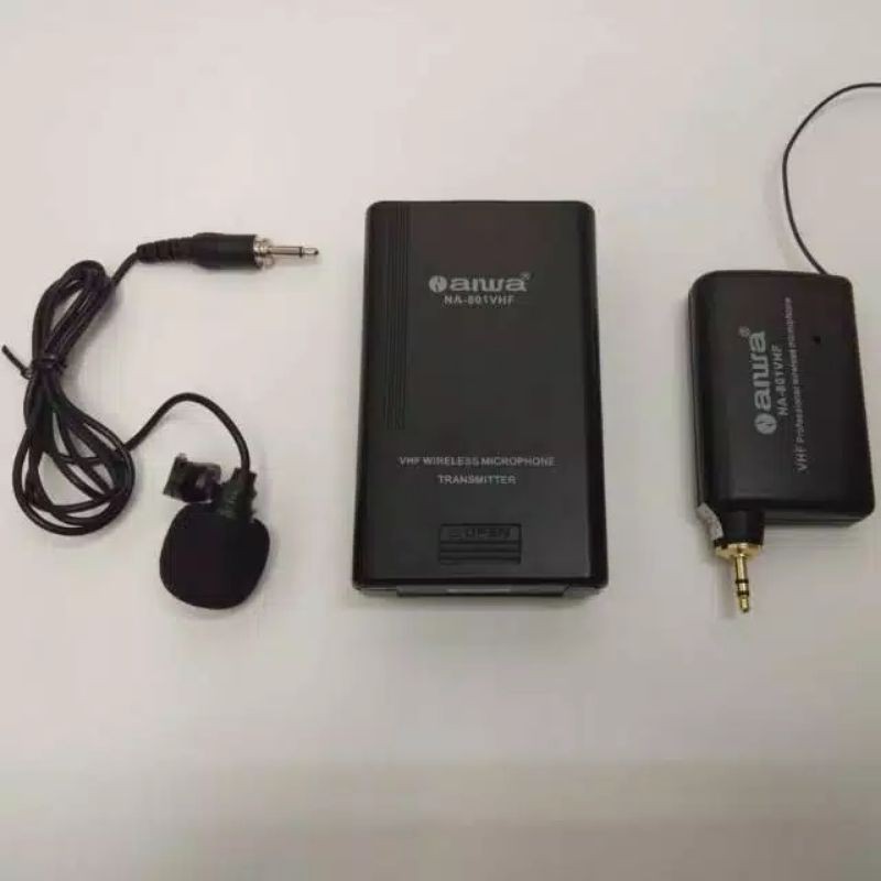 mic camera DSLR clip on wireless aiwa  buat camera DSLR