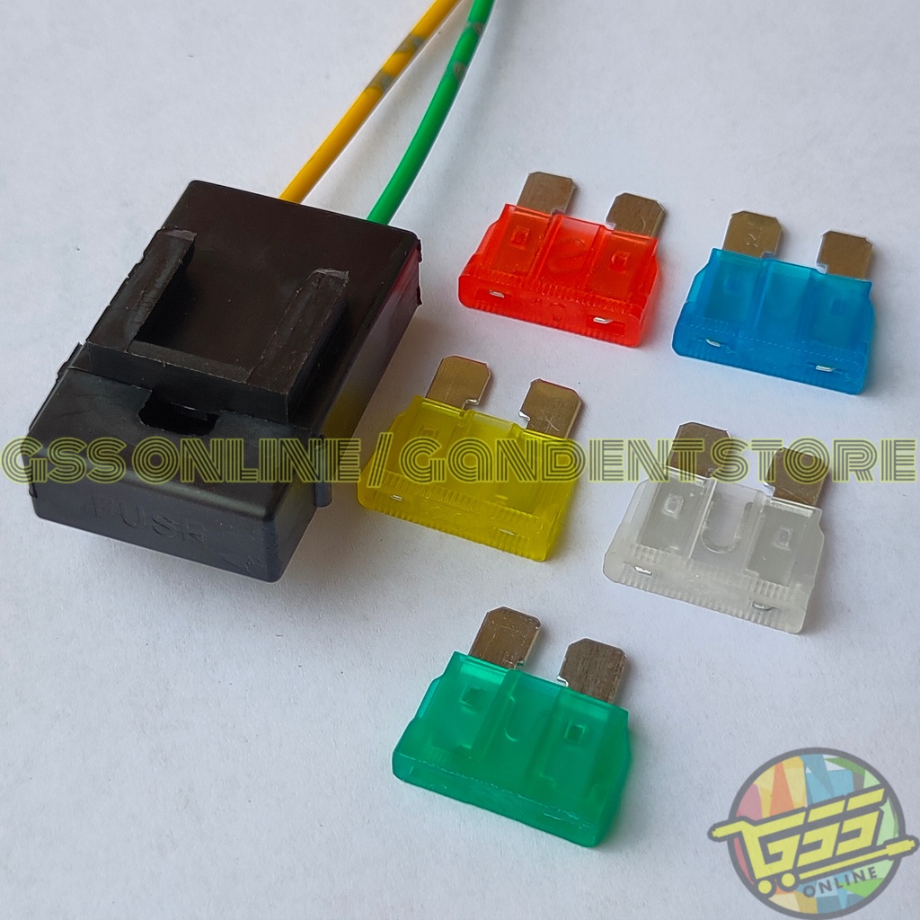 Soket sekring DX fuse holder dudukan sekring rumah sekring fuse box kabel bintik