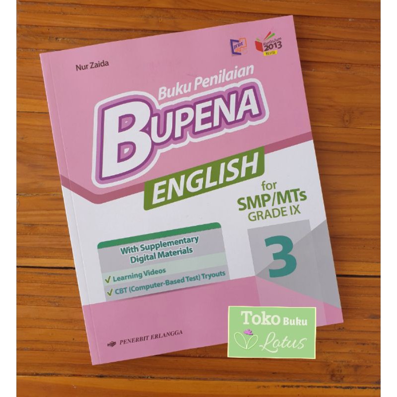 Bupena English Bahasa Inggris Smp Kelas 9 Kurikulum 2013 Revisi Buku Erlangga Original Shopee Indonesia