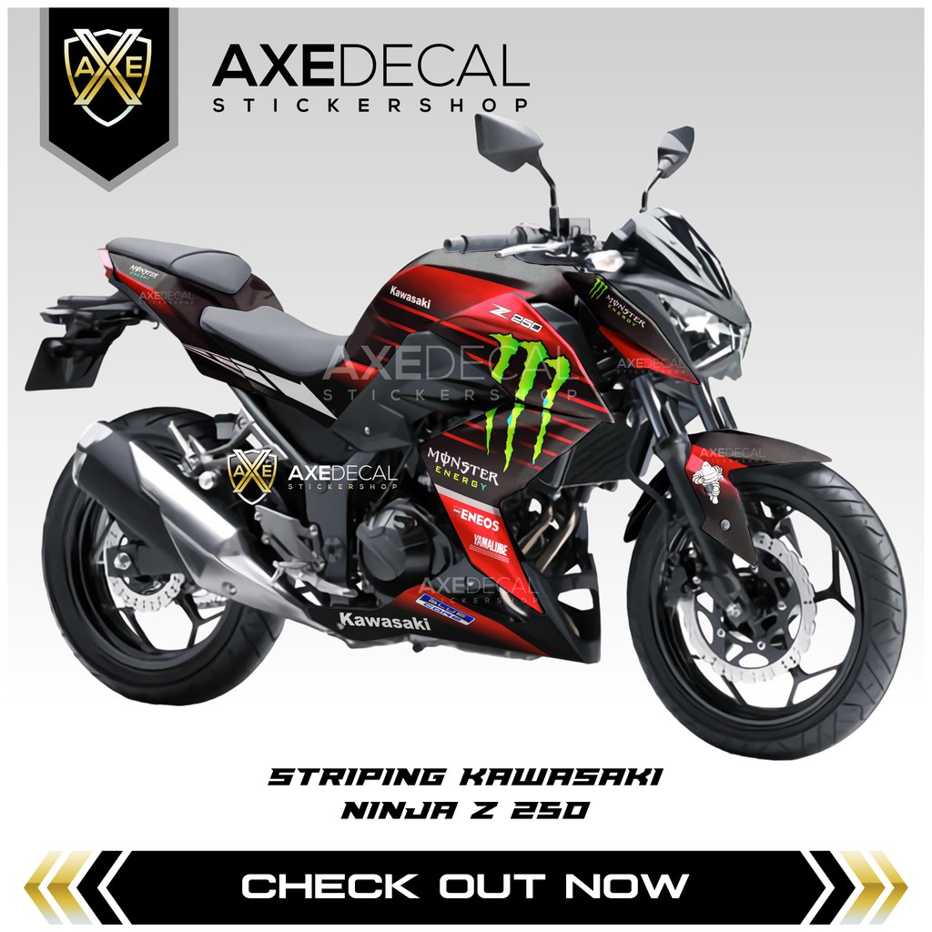 Striping Ninja Z 250  Custom / Stock Decal Ninja Z 250 / Kawasaki / Sticker
