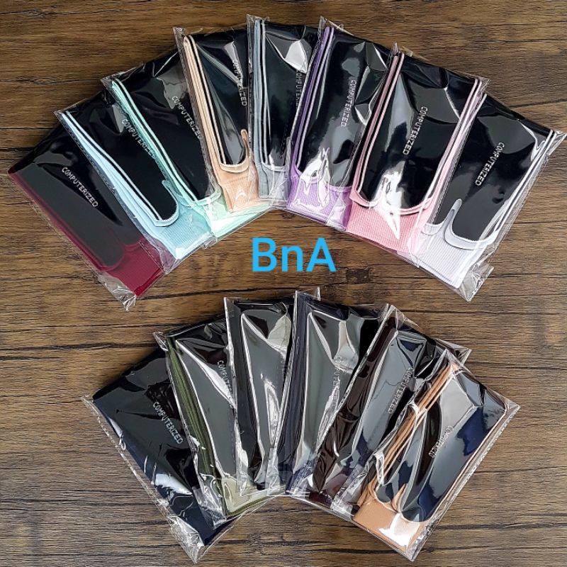 (TERMURAH) KAOS KAKI JEMPOL NILON WANITA MOTIF POLOS MUSLIMAH DEWASA TELAPAK HITAM-2