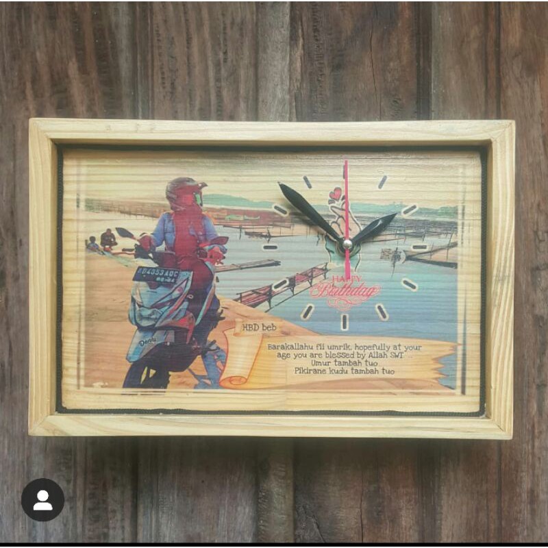 jam foto wood kayu jati belanda