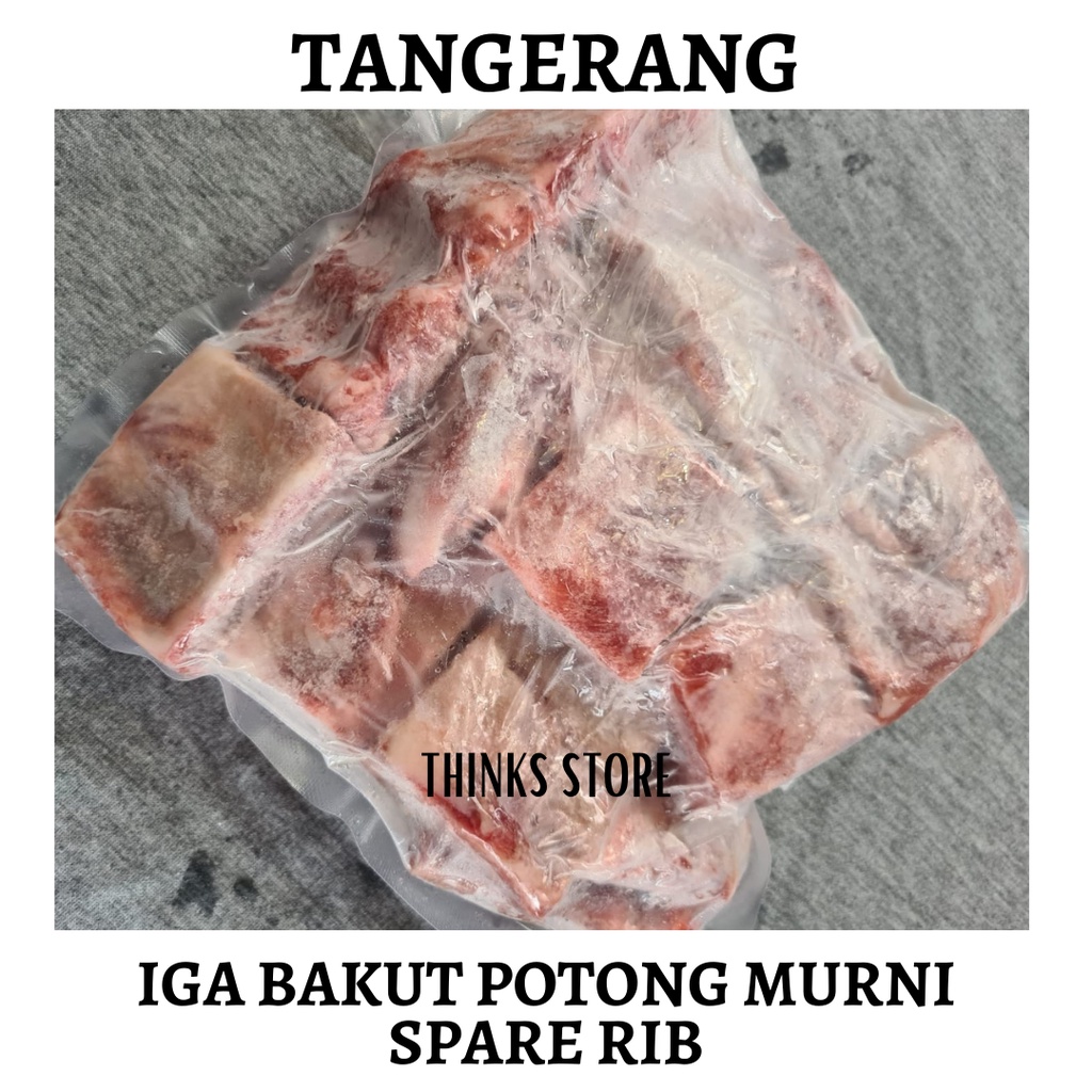 

IGA BABI BAKUT Potong - Murni - Spare Rib Cut