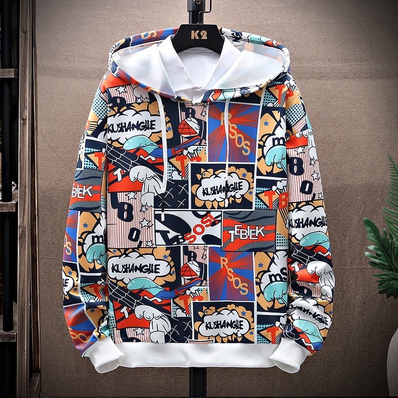 SWEATER HOODIE IMPORT PRIA WANITA ASIA EROPA KARTUN M-3XL DIS14