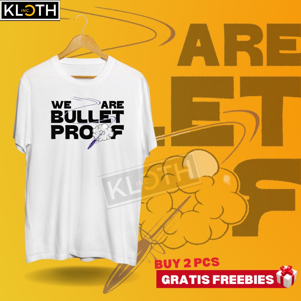 [PROOF] Kaos BTS We Are BULLETPROOF New Album 2022 Cotton 24s Premium Bisa Upgrade Lengan Panjang