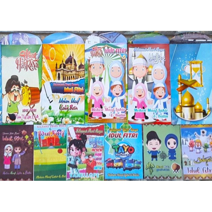 

100 BUAH AMPLOP ANGPAU ANGPOW LEBARAN CEWE