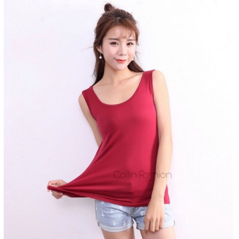 Promo - Singlet Wanita / Tanktop Tali Lebar Wanita L XL XXL JUMBO