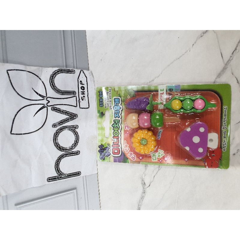 Penghapus lucu makanan kue/STIP KUE/hapusan fancy/hapusan set/stip-Y