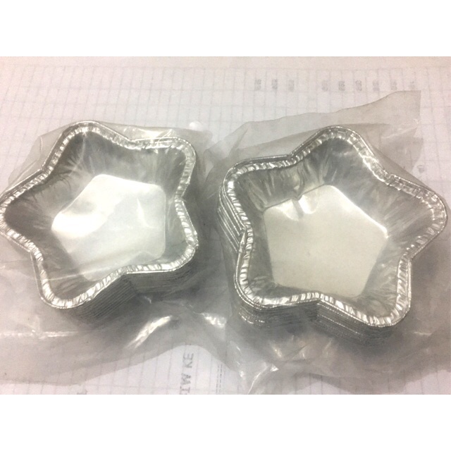 Keren OX 935 Aluminium Foil Cup Pie (Isi 10 Pcs) bentuk Bintang Star