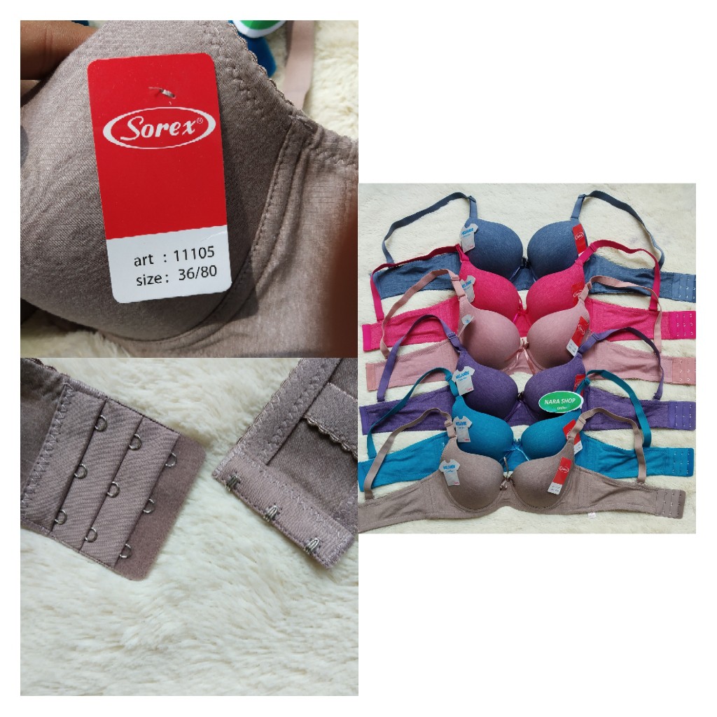 BH SOREX KAWAT 11105 | Bra Sorex BH BUSA & KAWAT | KANCING 3 BH WANITA DEWASA | BH SOREX