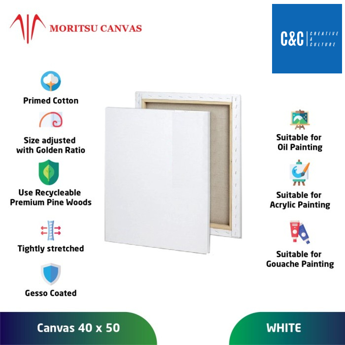 

Kanvas Lukis Moritsu 40 x 50 Student Edition - Moritsu Canvas 40 x 50