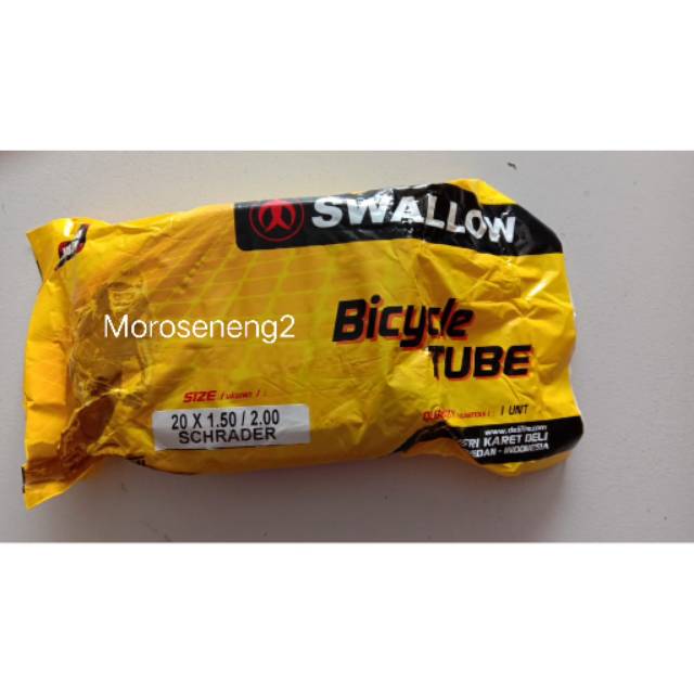 Ban Dalam Sepeda Ukuran 20 x 1.50 / 2.00 Merk Swallow