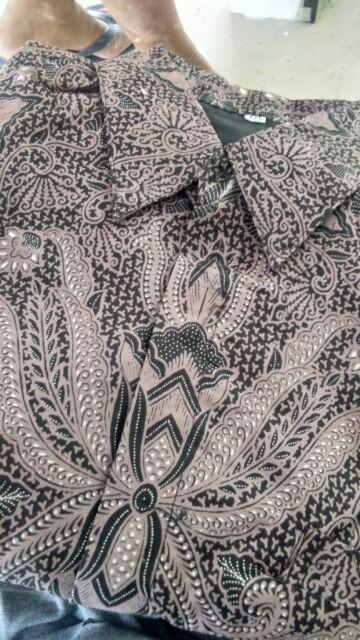 (1kg=4pcs) Kemeja Batik Lengan Panjang Batik Ori Nareswari Gada Pati Batik Solo Seragam Batik