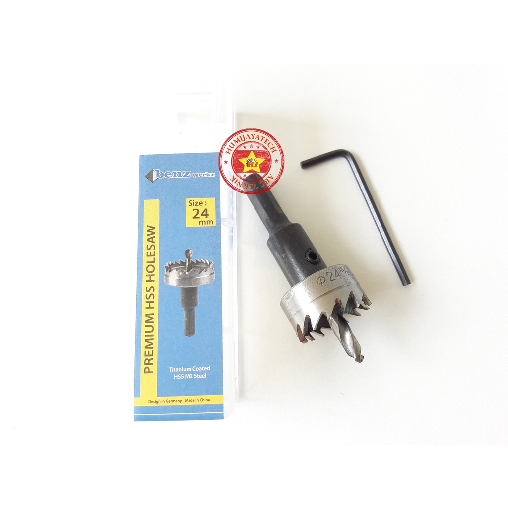 Hole Saw Besi HSS 24mm Benz / Mata Bor Besi Hss 24mm