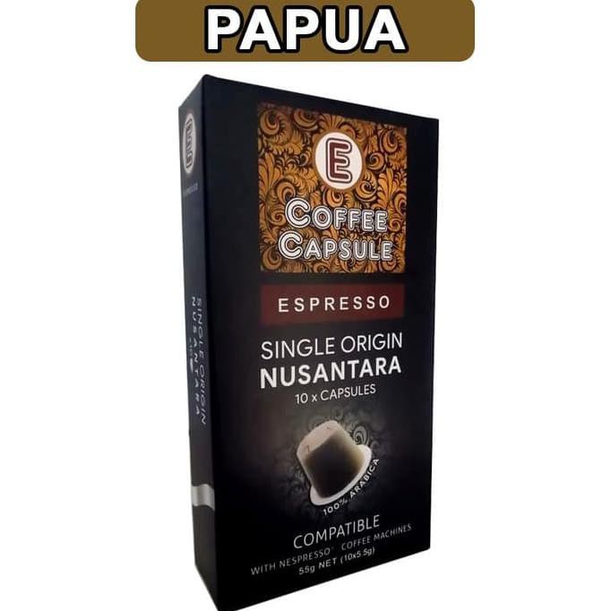 

E Coffee Capsule PAPUA Single Origin Nusantara - Nespresso Compatible