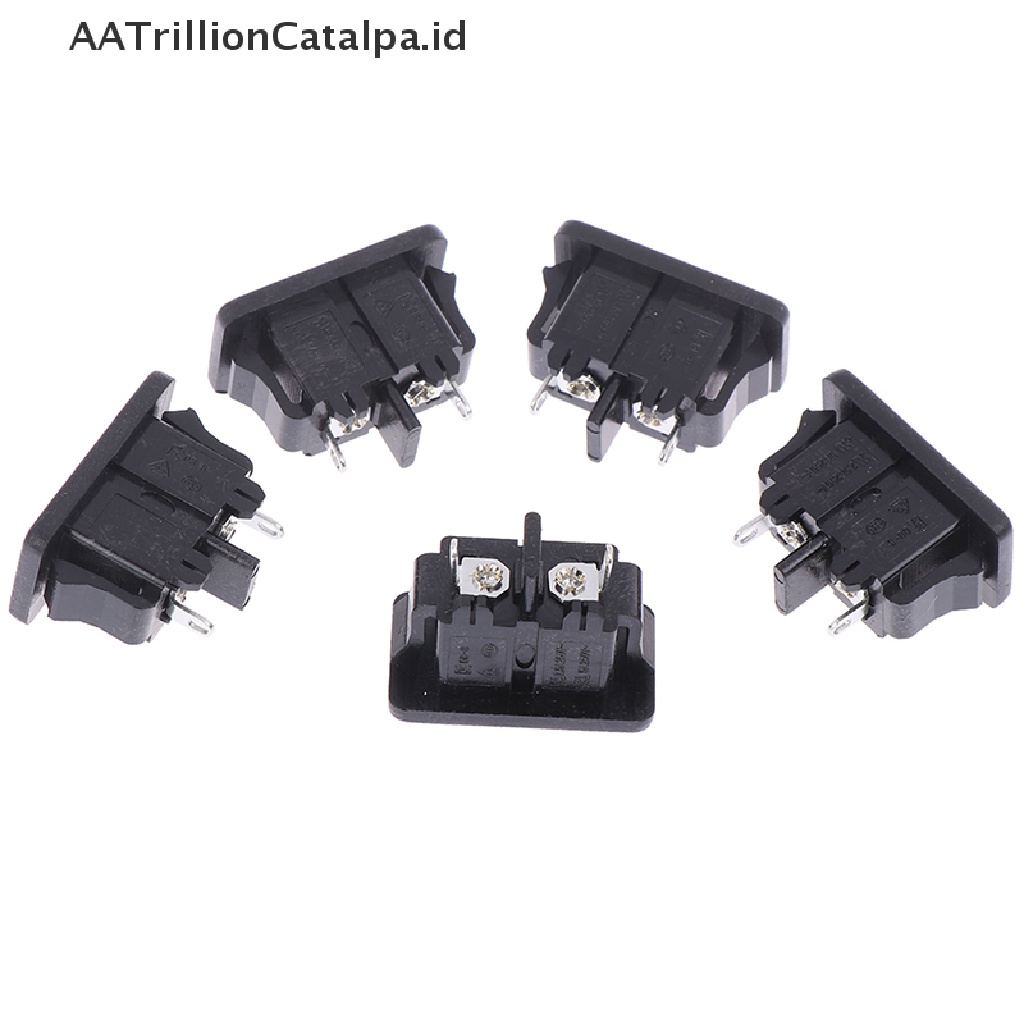 5pcs Soket power AC250V 5A 2Pin Female