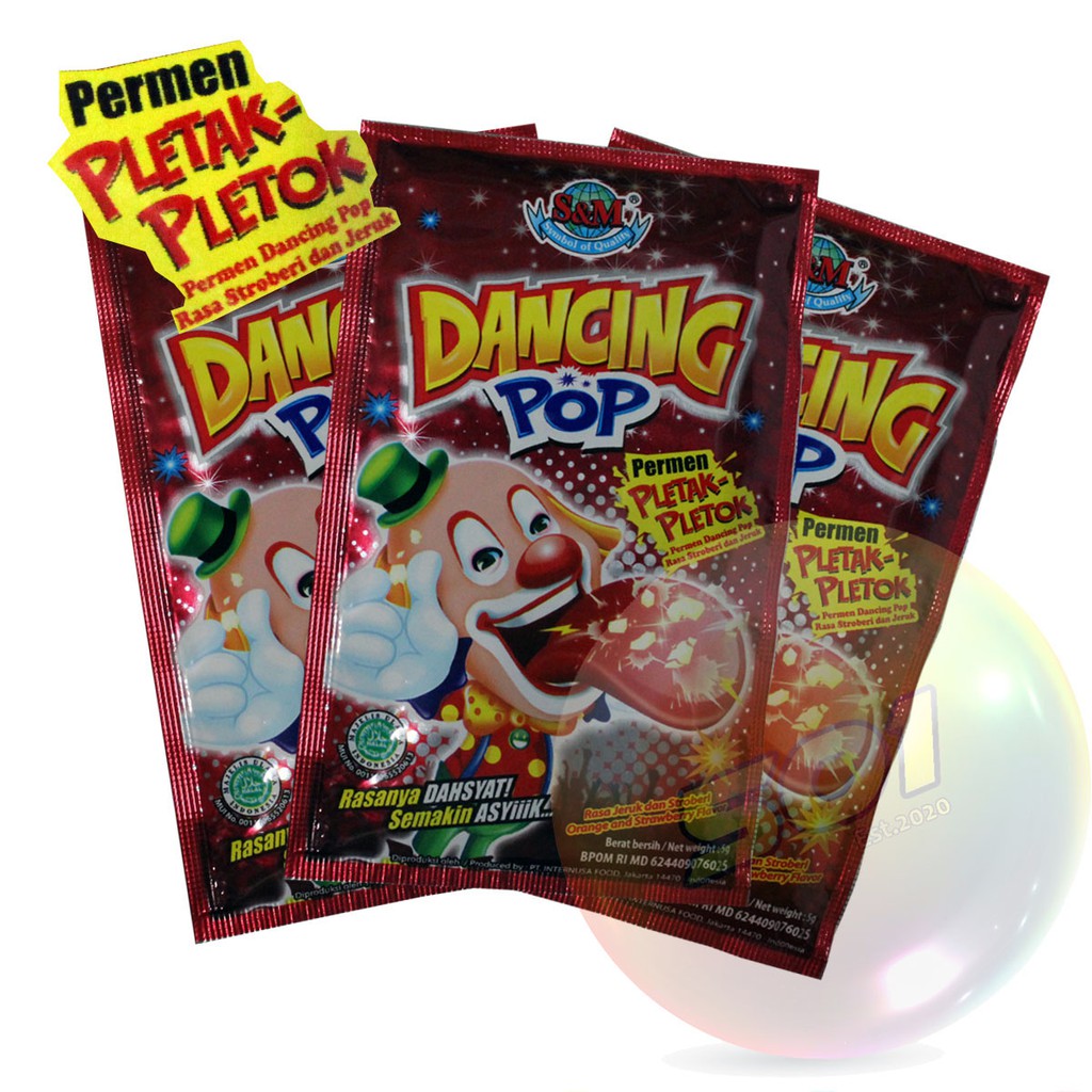 

Permen Pletak-Pletok Dancing Pop Rasa Jeruk & Stroberi Box 40 pcs