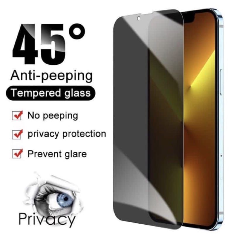 Temperd Glass Anti Spy iPhone 13 / iPhone 13 Pro / iPhone 13 Pro Max Anti Gores Anti Spy Privacy