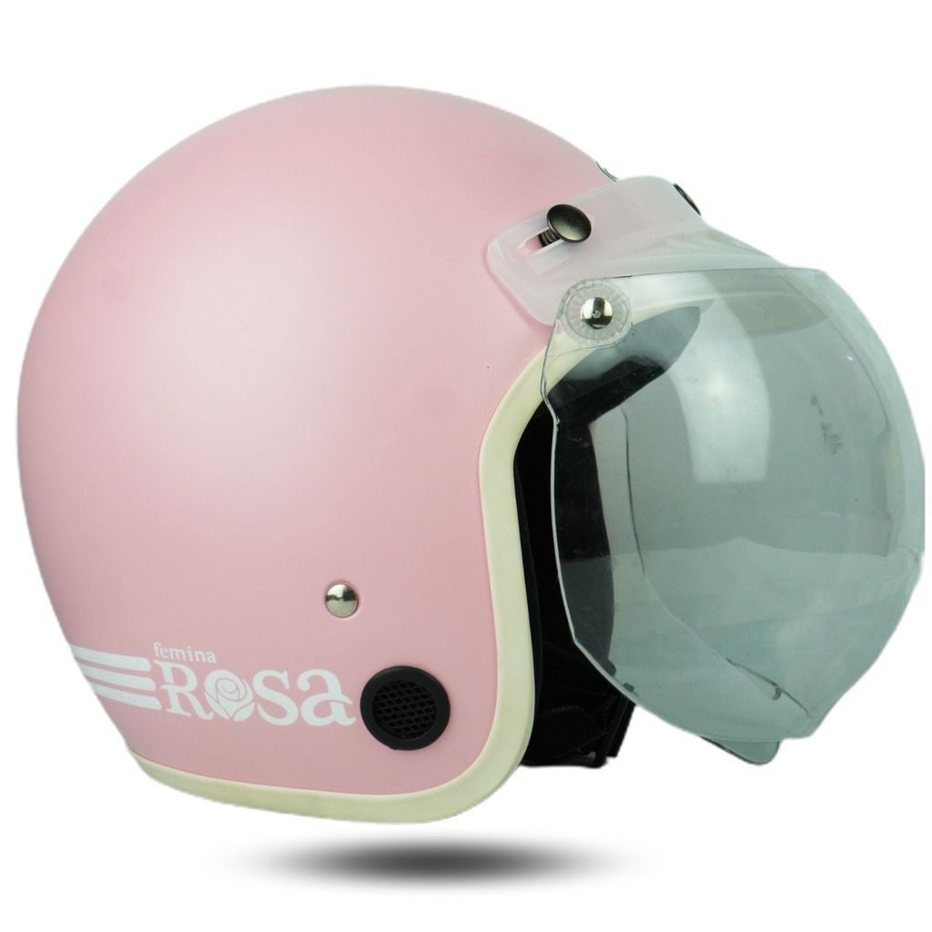 Helm Bogo Dewasa Cewek Cowok Motor Sni Helem Retro Klasic Classic Cod Warna Pastel