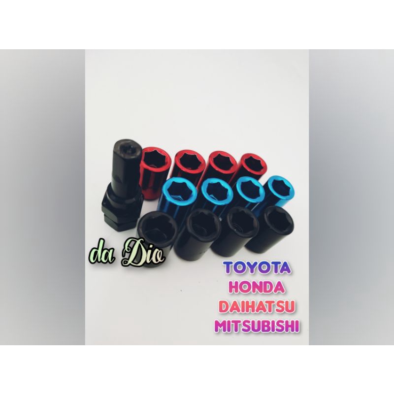 LUGNUT MUR BAUT VELG BAN MOBIL RACING DRAT 1.5MM TERMASUK KUNCI L