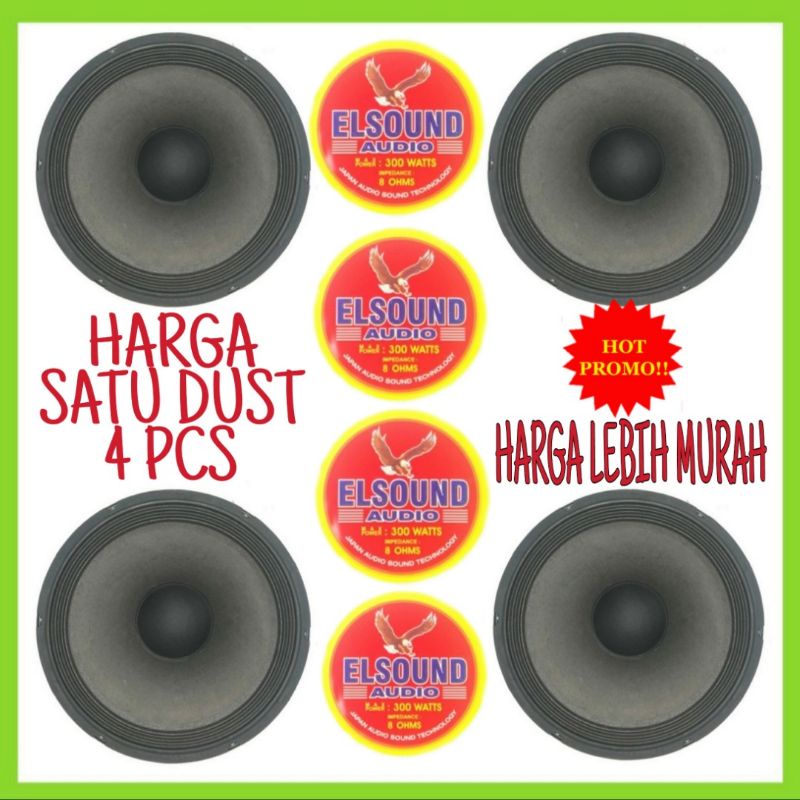 Sale...!! 4 PCS ELSOUND 12 FR 12 INCH / 1 Dust isi 4 Pcs / Harga Lebih Murah