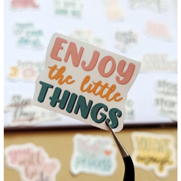 

STICKER DECO SHORT QUOTE WARNA WARNI