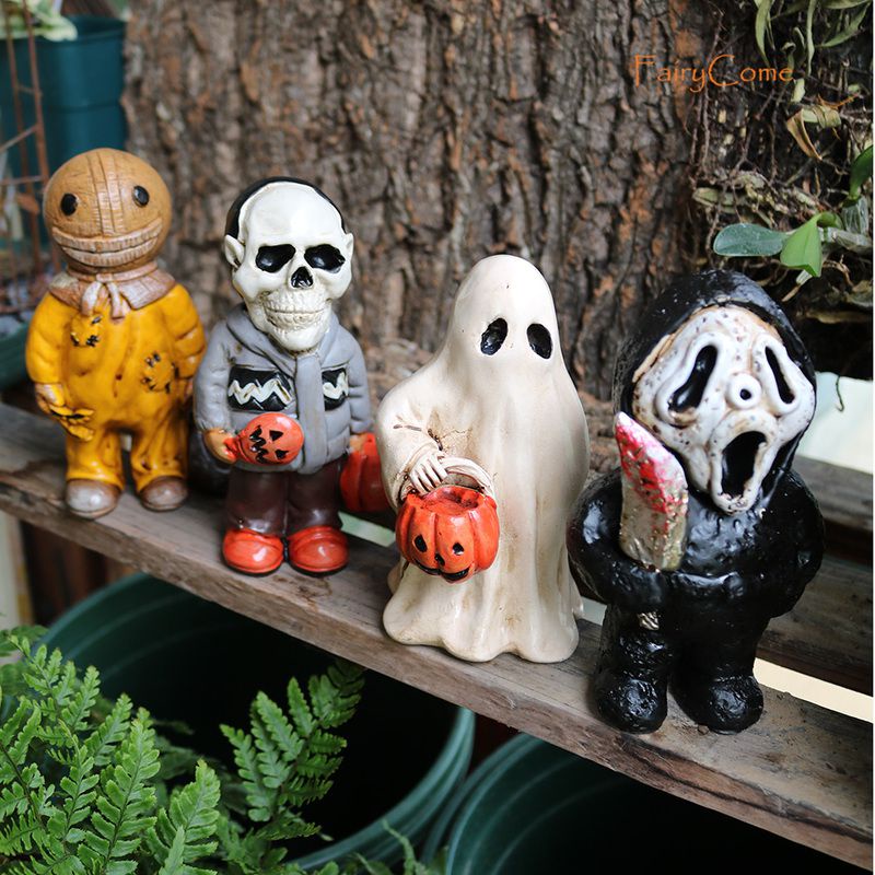 Halloween Ornaments Statue Figures Horror Gnomes Yard Decorations Pendant Gifts