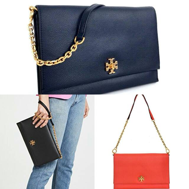 Tory Burch Kira Clutch tas pesta original authentic asli