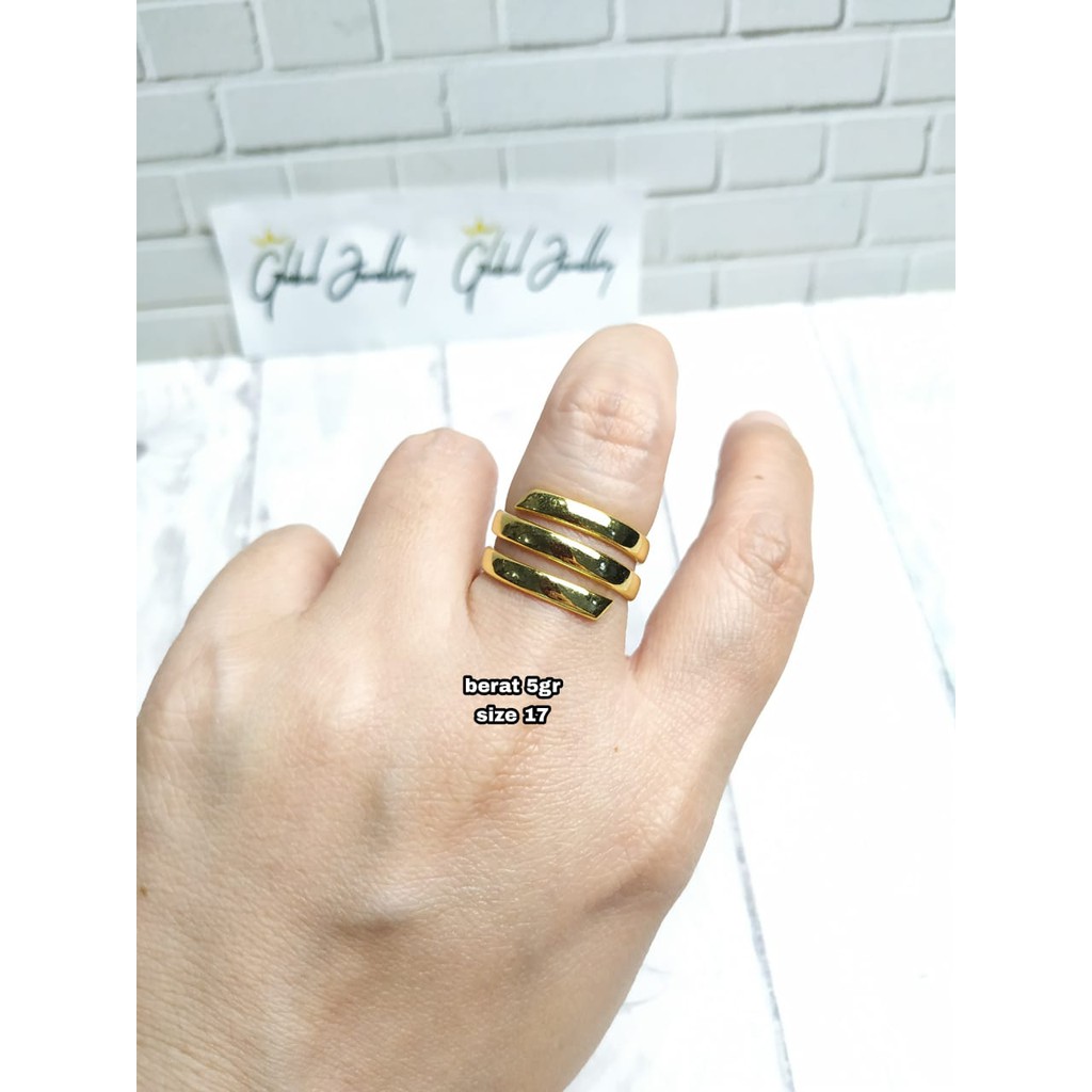 CINCIN ULIR 5 GRAM PERAK ASLI S925 GLOBAL JEWELLERY CJ045