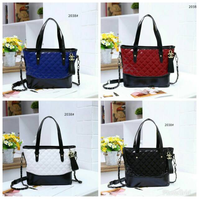 TAS CHANEL 2038 | DESIGN ELEGANT hitam dan merah