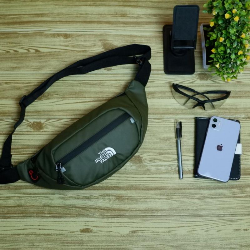 TAS WAISTBAG WATERPROOF PRIA TAS SELEMPANG ANTI- TNF 4