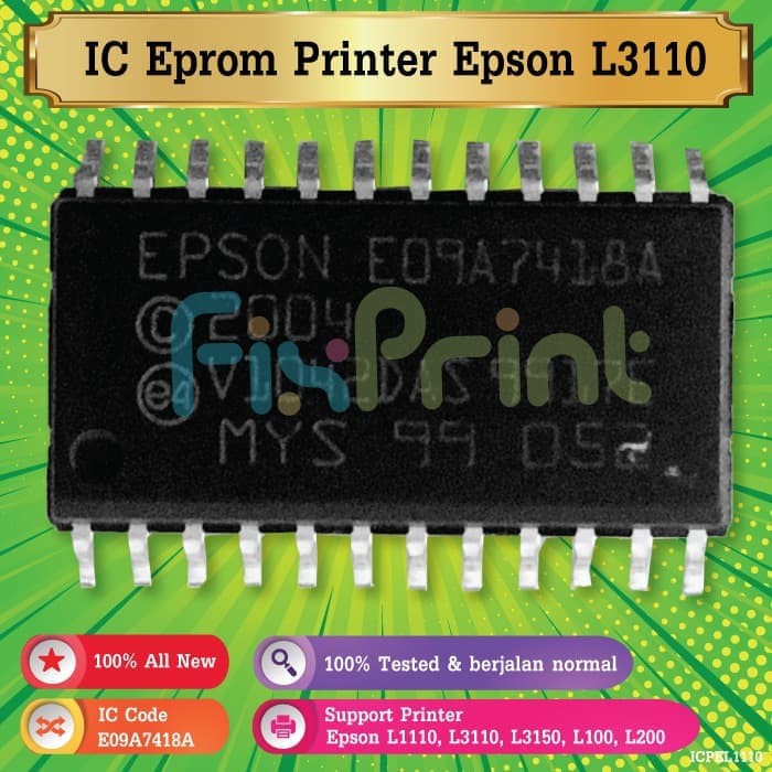 IC Epson E09A7418A IC6 Power Printer L1110 L1210 L1250 L1256 L3100 L3101 L3110 L3210 L3116 L3150 L3156 L3250 L3256 L5190 L5290 L5296