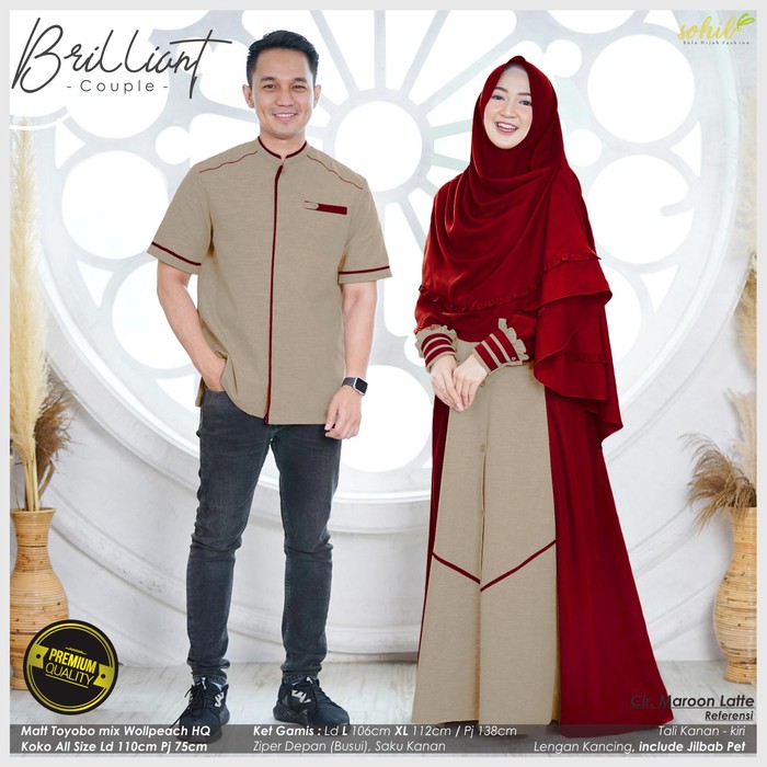  Model  Baju  Couple Keluarga Lebaran Terbaru  Pasangan Kemeja 