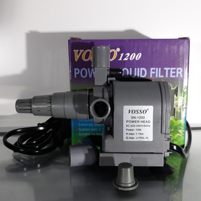 vosso sn 1200 pompa celup aquarium /aquascape