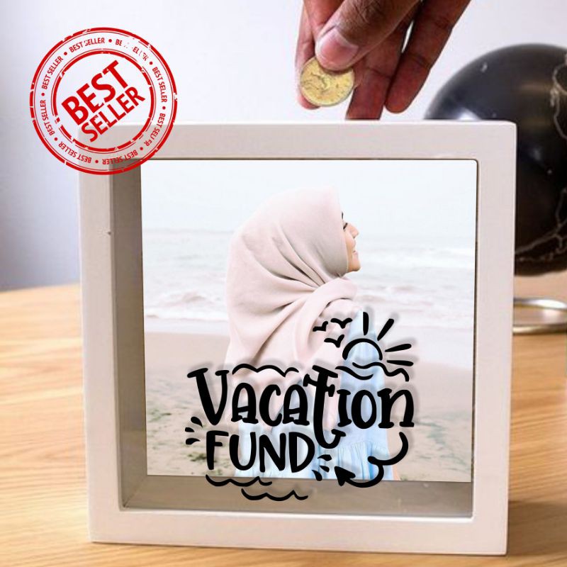 Jual celengan, celengan kayu, celengan custom, celengan bingkai