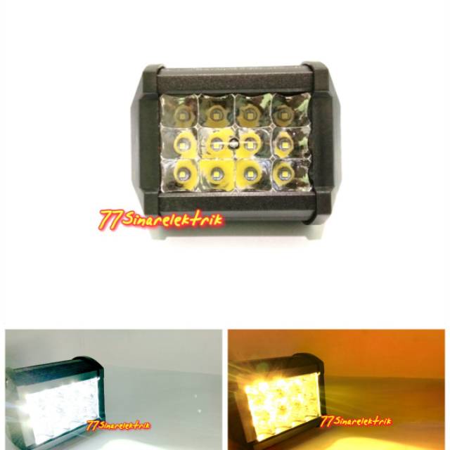 Lampu Tembak Sorot CWL LED 12MATA 2WARNA 3MODE WATERPROOF