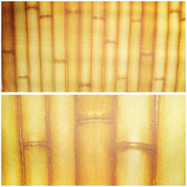 GROSIR MURAH -Wallpaper Sticker Dinding Bambu Kuning 10 M x 45 CM