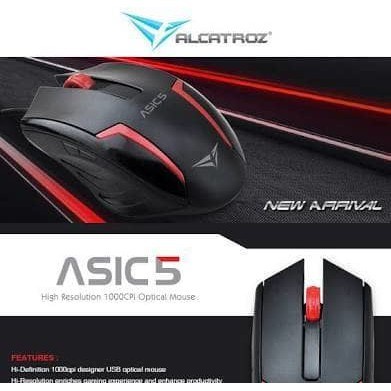 Alcatroz Asic 5 | USB Optical Gaming Mouse